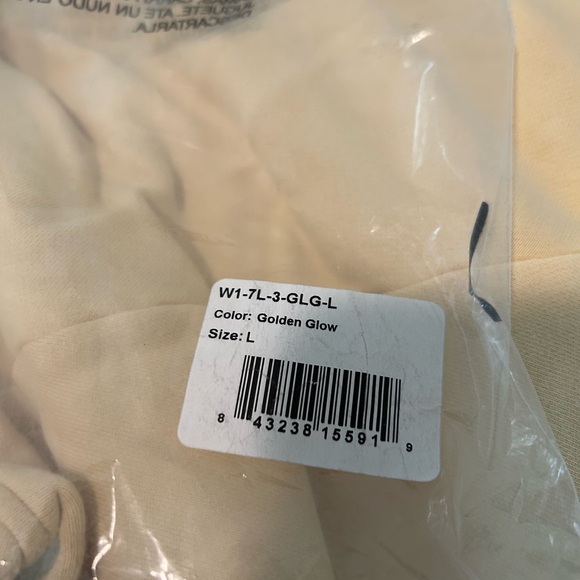 New American Giant Golden Glow Yellow Quarter Zip Sweatshirt - Picture 6 of 6